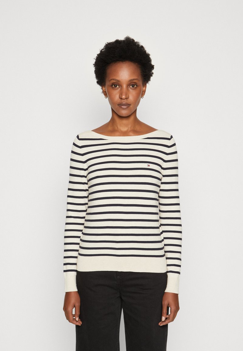 Tommy Hilfiger STITCH BOAT - Maglione - calico/desert sky
