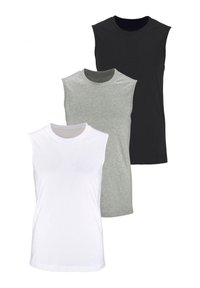 Niet geselecteerd, grau meliert weiß schwarz