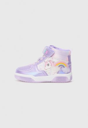 High-top trainers - lilac