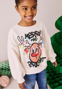 Next Sportska majica - ecru graffiti reindeer