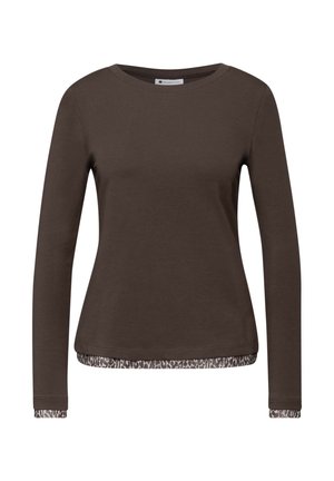 MIT LEO-DETAILS - Langarmshirt - braun