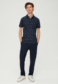 s.Oliver MIT ALLOVER-PRINT - Poloshirt - navy