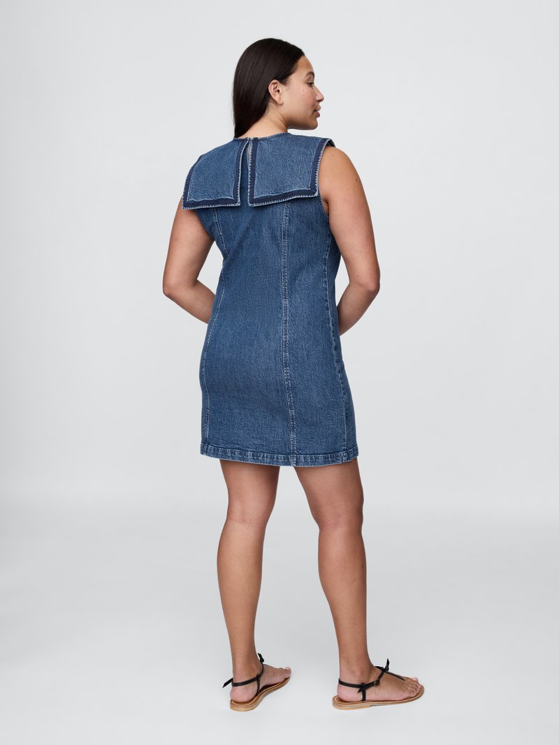 GAP GAP X DOEN SAILOR DRESS - Denim dress - medium indigo/blue - Zalando