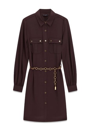 MARCIANO BY GUESS, MARCIANO MINI-BLUSE DRESS - Skjortekjole - dunkelbraun