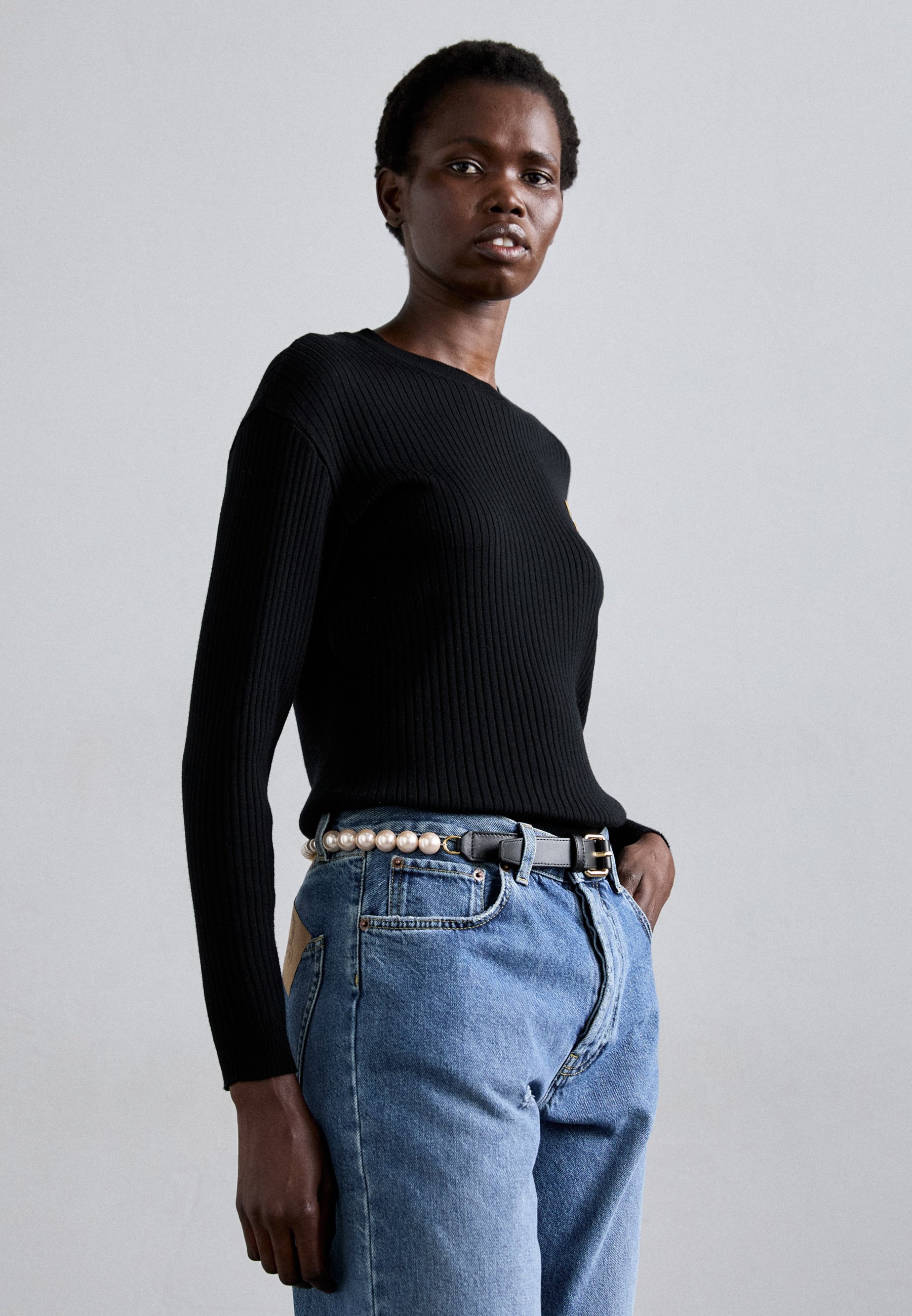 MOSCHINO CINTURA - Belt - nero/black - Zalando