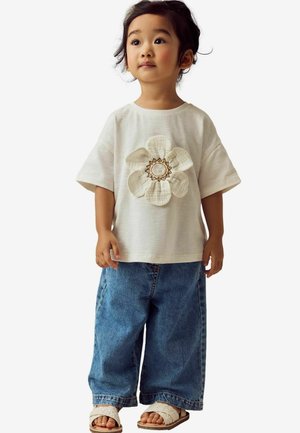 SHORT SLEEVE - T-Shirt print - white flower