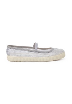Ankle strap ballet pumps - plata