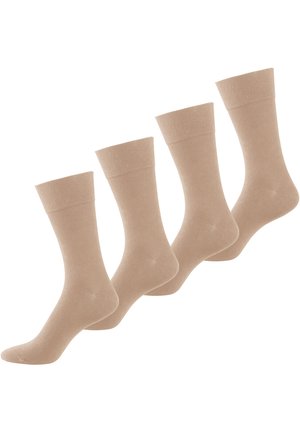 NUR DER 4-PACK  - Socken - leinen
