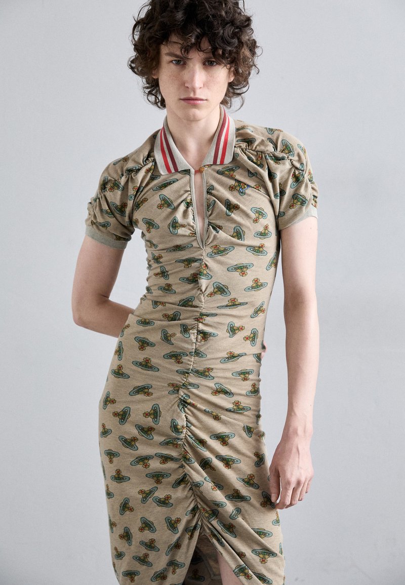 Vivienne Westwood PULLING DRESS - Shirt dress - sand overdye orb/sand -  Zalando.ie