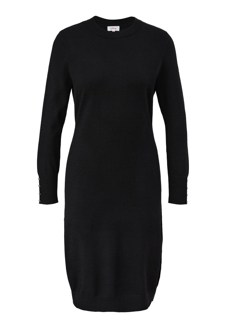 s.Oliver Gebreide jurk zwart s.Oliver Gebreide jurk zwart