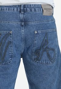 WIDE SLICK - Blugi loose fit - blue