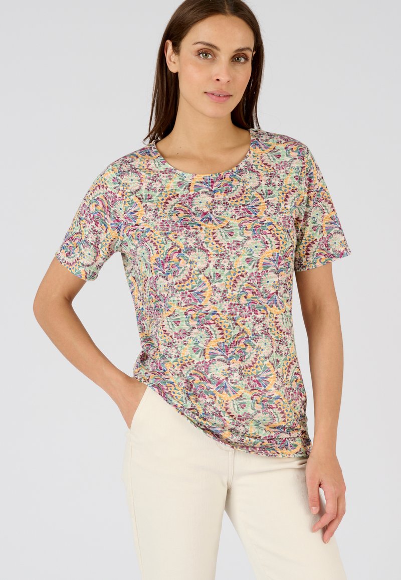Damart DÉVORÉE - T-shirt con stampa - vert graphique