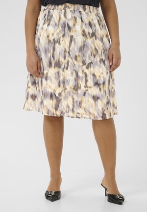 KCVICKA - A-linjekjol - grey graphic blur print