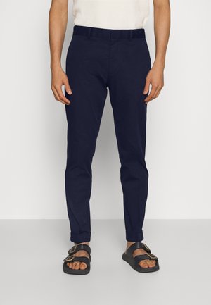 STRETCH FLAT FRONT - Chinos - navy