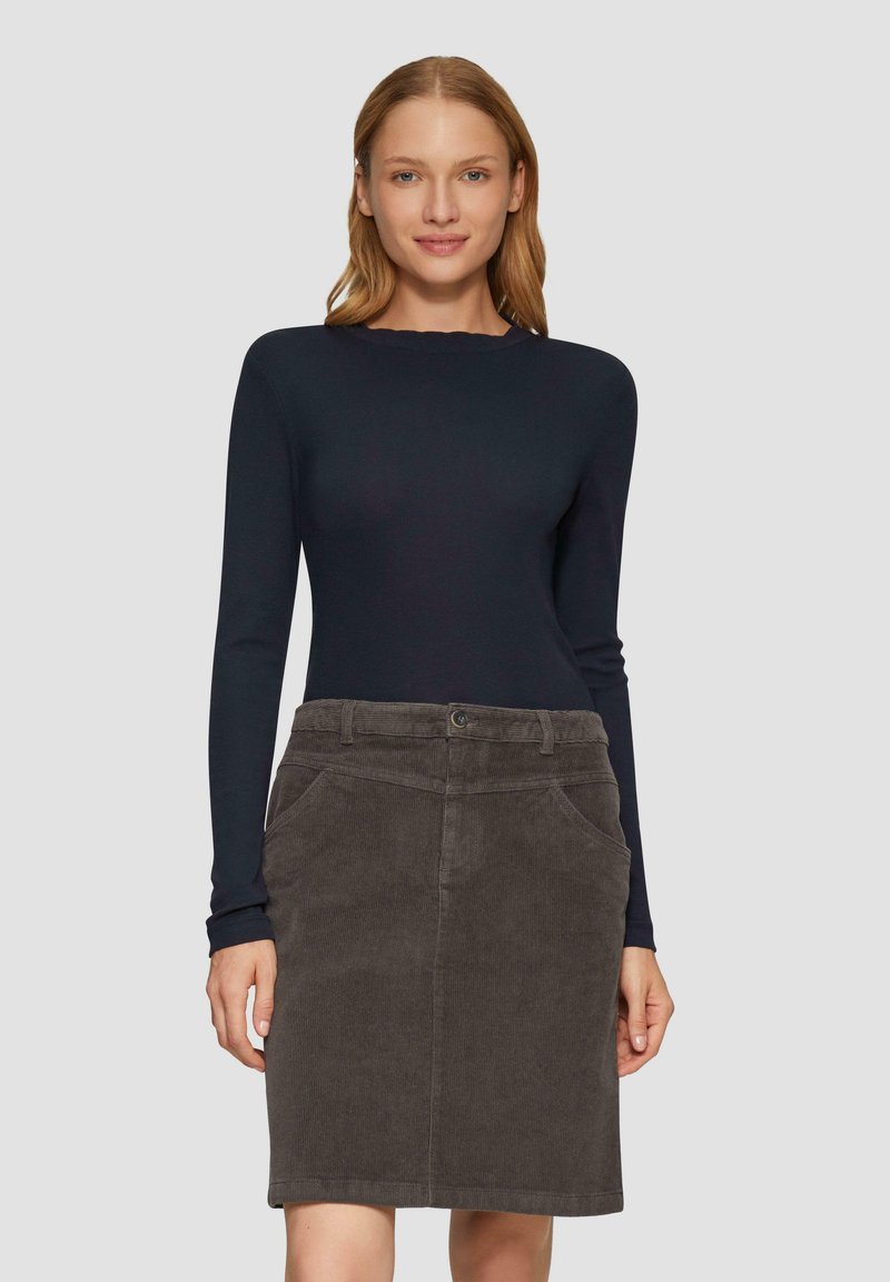 s.Oliver MIT MUSCHELKANTE - Longsleeve - navy