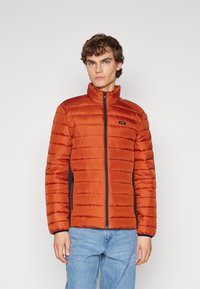Calvin Klein SIDE LOGO JACKET - Välikausitakki - terracotta rust