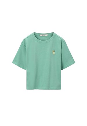 MIT  STICKEREI - Print T-shirt - grün