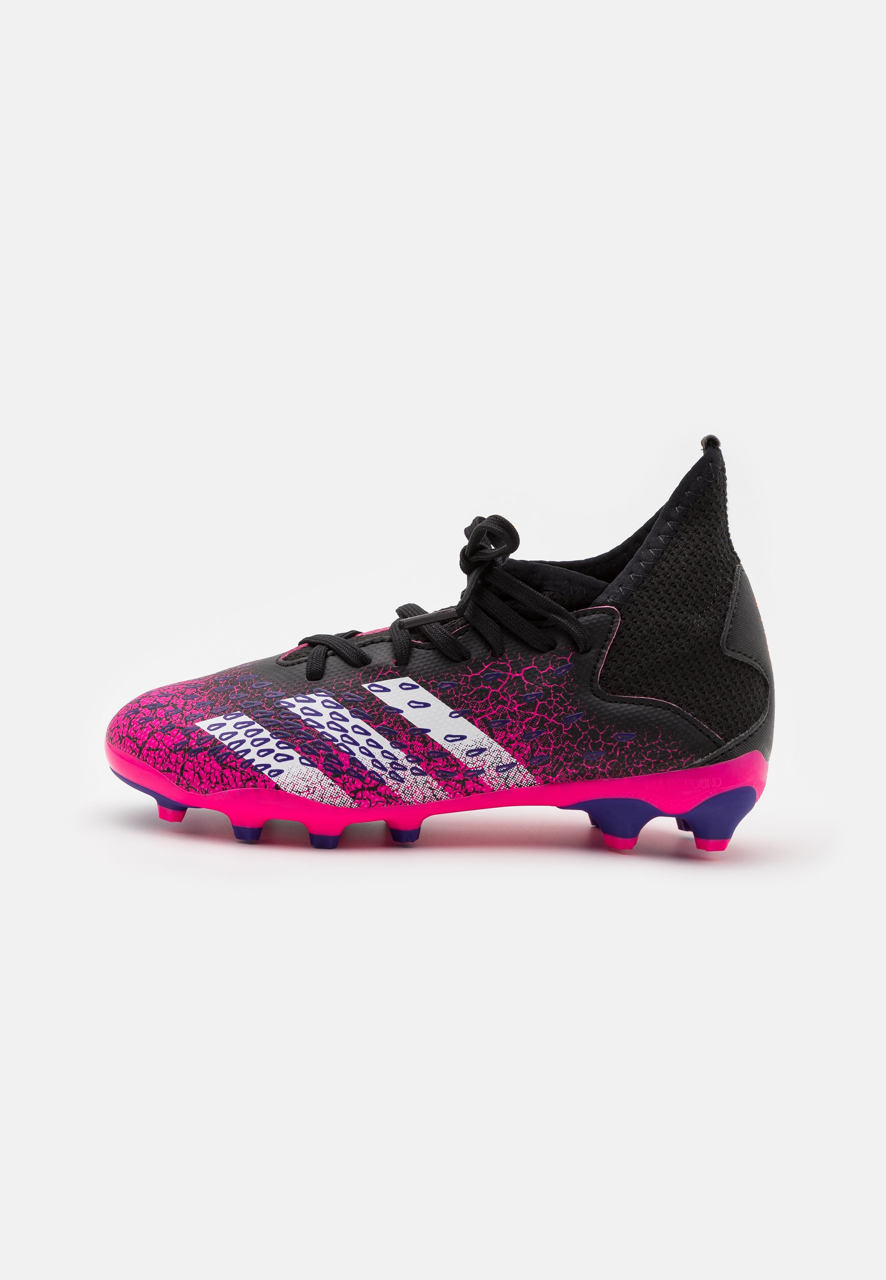 adidas Performance PREDATOR FREAK .3 MG UNISEX - Botas de fútbol con tacos  - core black/footwear white/shock pink/negro - Zalando.es