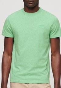 Superdry & Co VINTAGE LOGO  - T-shirt basic - fresh green marl