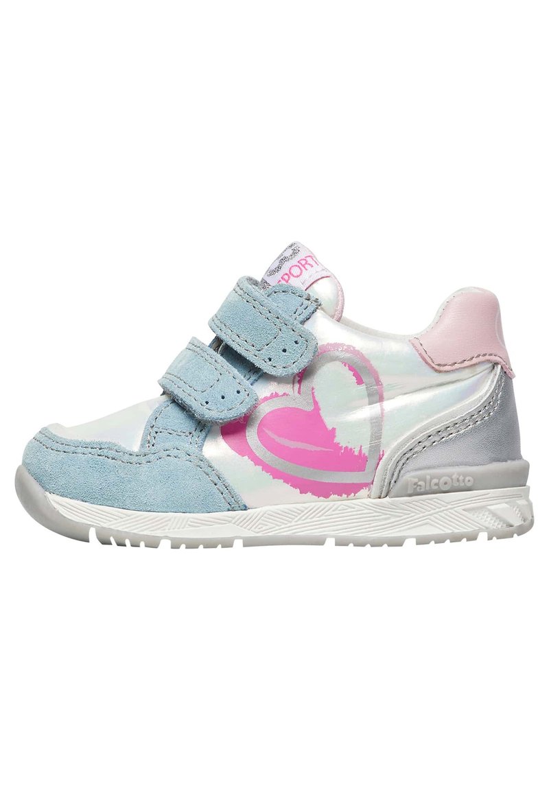 Falcotto Belle VL Sneakers In Suede E Tessuto Tecnico, Chiusura A Strappo, Suola In Gomma, Interno Pelle, Per Bambini E Ragazzi
