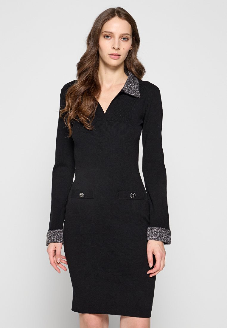 Karl Lagerfeld Gebreide jurk zwart