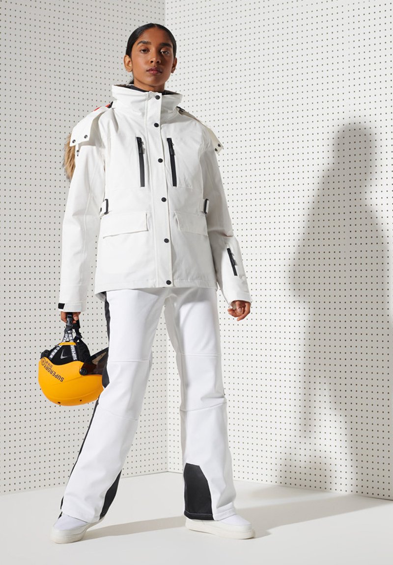 Damen Sportbekleidung | Superdry Snowboardjacke white/weiß - UI24299 Damen Sportbekleidung | Superdry Snowboardjacke white/weiß - UI24299