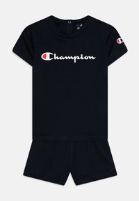 Champion - ICONS TODDLER SHORT SLEEVE UNISEX SET - Pantaloni scurți - dark blue Imagine miniatură 1