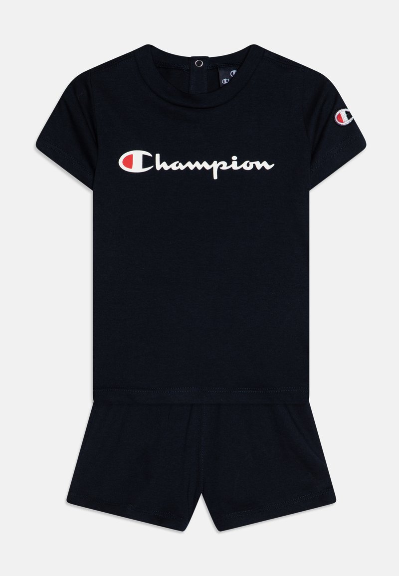 Champion - ICONS TODDLER SHORT SLEEVE UNISEX SET - Shorts - dark blue, Ingrandire