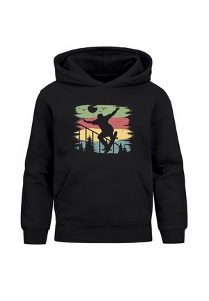 SKATEBOARD RETRO SKATER PULLOVER - Hoodie - schwarz