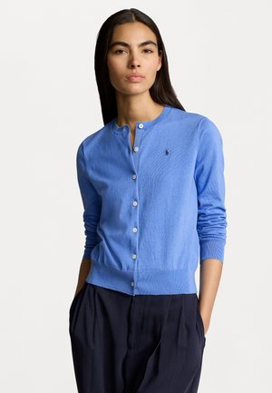 PIMA COTTON LONG SLEEVE CARDIGAN - Cardigan - nantucket blue