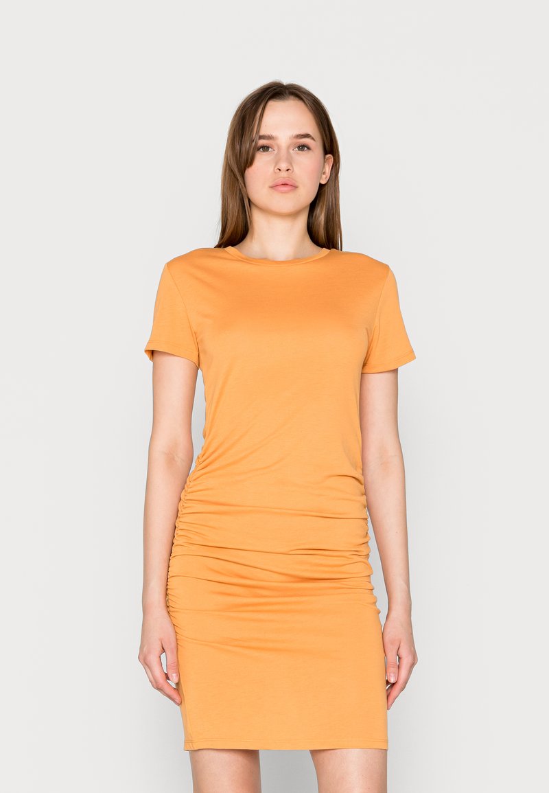Damen Kleider | JDY JDYFROSTY RUCHING DRESSJerseykleidbuckskin/dunkelgrün - YI96020 Damen Kleider | JDY JDYFROSTY RUCHING DRESSJerseykleidbuckskin/dunkelgrün - YI96020