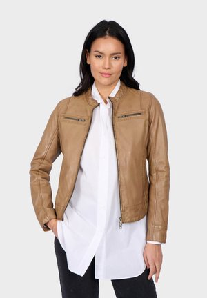 RITZ - Leather jacket - light brown