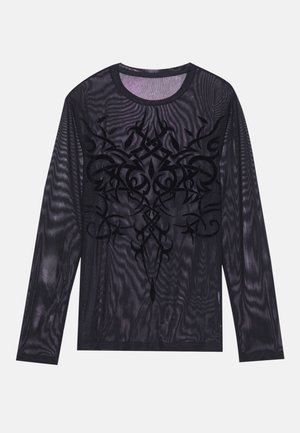 YOURTURN UNISEX - Top s dlhým rukávom - black
