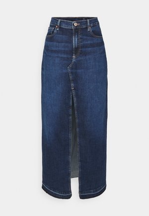 AG Jeans LONG SKIRT - Farkkuhame - blue denim