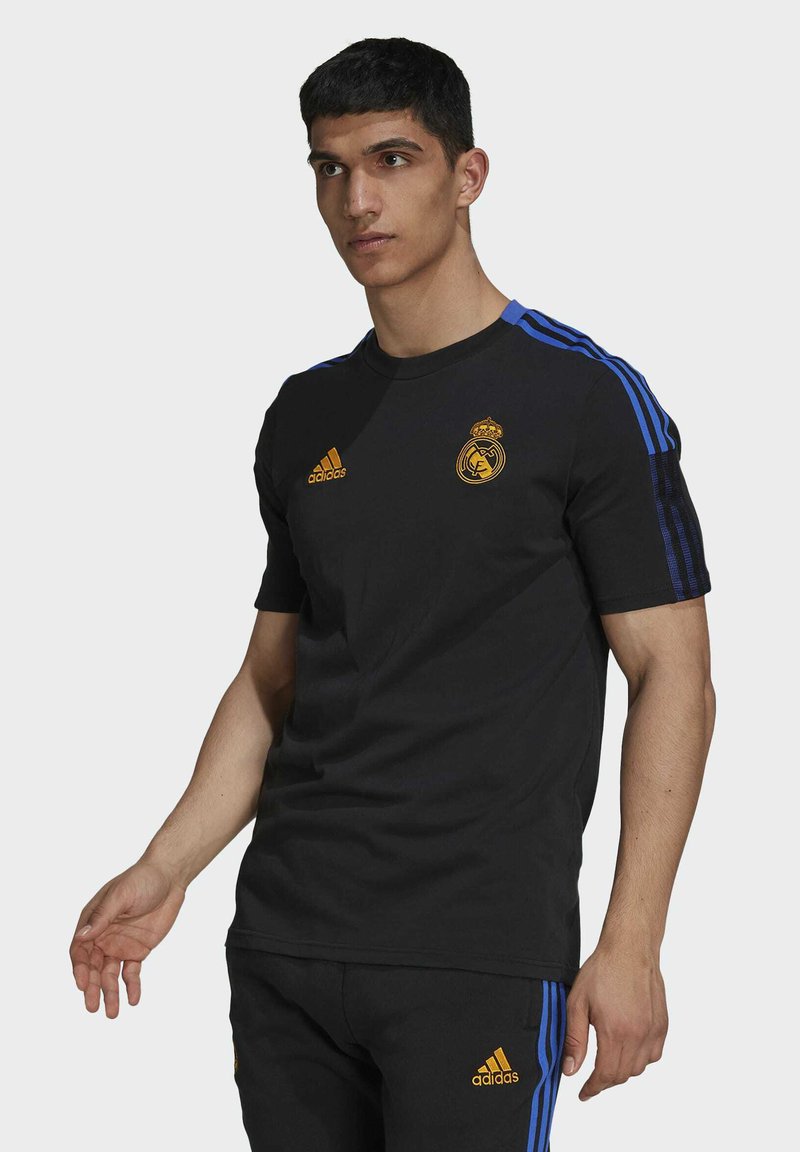 Adidas Performance REAL MADRID TEE Club Wear Black Zalando co uk