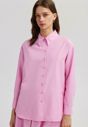 Bluza z gumbi - pink