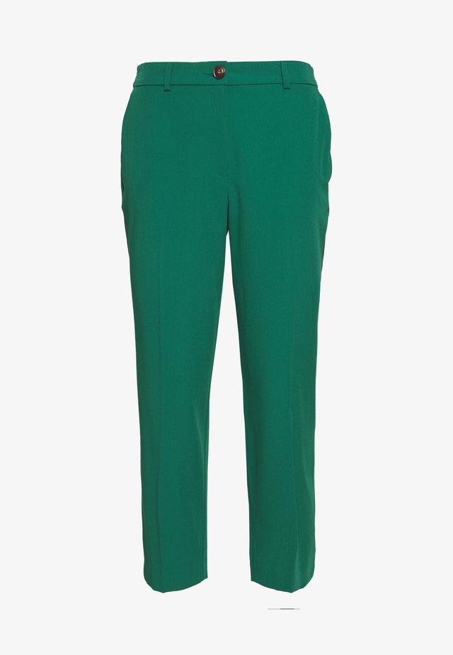 ELASTIC BACK BUTTONED ANKLE GRAZER TROUSER - Pantaloni - emerald