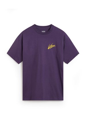 Vans BRUSH SCRIPT LOOSE FIT - T-shirt con stampa - gothic grape
