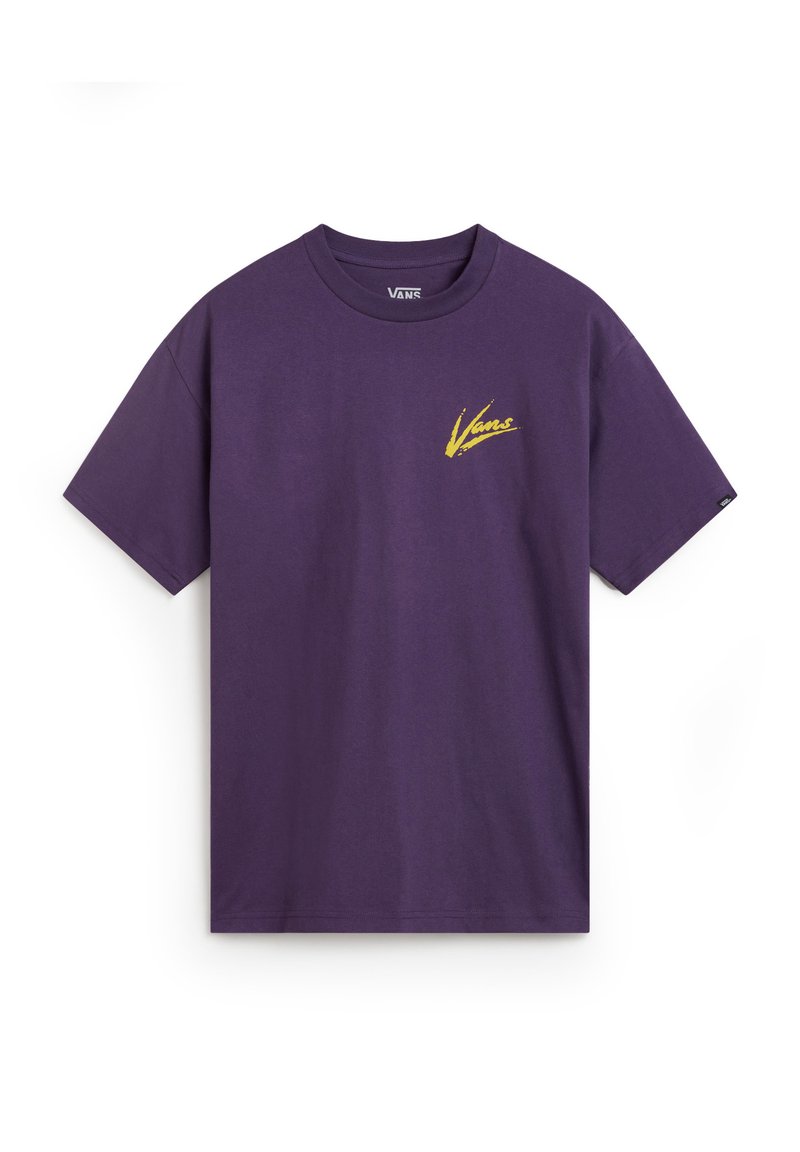 Vans BRUSH SCRIPT LOOSE FIT - T-shirt print - gothic grape