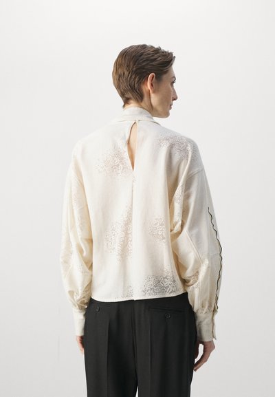 Victoria Beckham ASYMMETRIC GATHER DETAIL - Pusero - cream