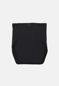 Mustad mustekad värvi puuvillased lühikesed püksid, millel on elastne vöökoht ja nööri reguleerimine. Sile tekstuur, külgõmblused, nähtavaid mustreid või tootmisdetailide ei ole.