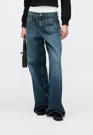HIGH RISE WIDE LEG JEANS - Wide leg - mine