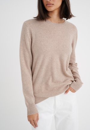 LUKKAIW CREW NECK - Trui - beige melange