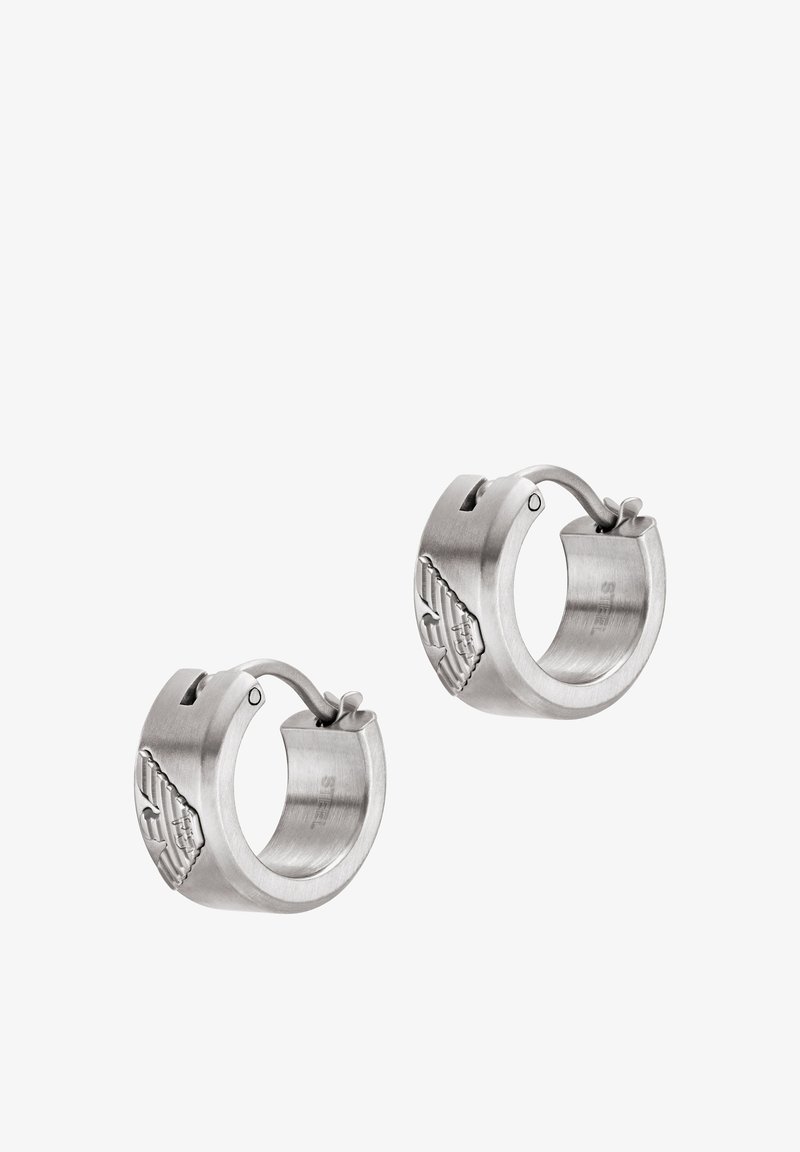 Emporio Armani EAGLE LOGO - Örhänge - silver coloured