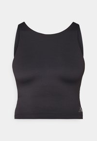 YOGA CROPPED WITH INNER SHELF - Top - black