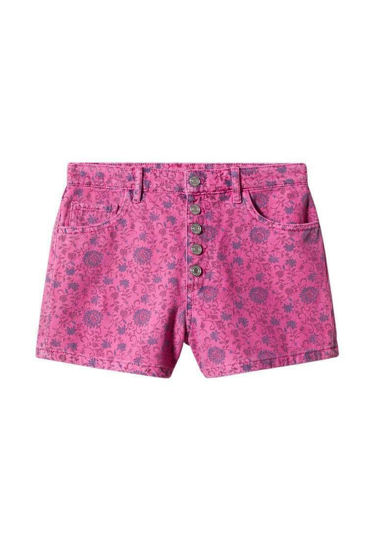 Mango Jeansshort donkerroze