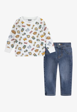 HIKING TEE & PANT SET - Pikkade varrukatega topp - bright white