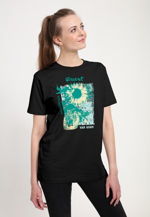 Henry Tiger, APOH LONDON VAN GOGH SUNFLOWERS - T-shirt imprimé - black