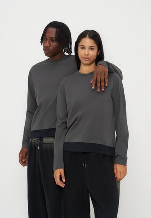 YOURTURN by Zalando, UNISEX - Блуза с дълги ръкави - dark grey/black