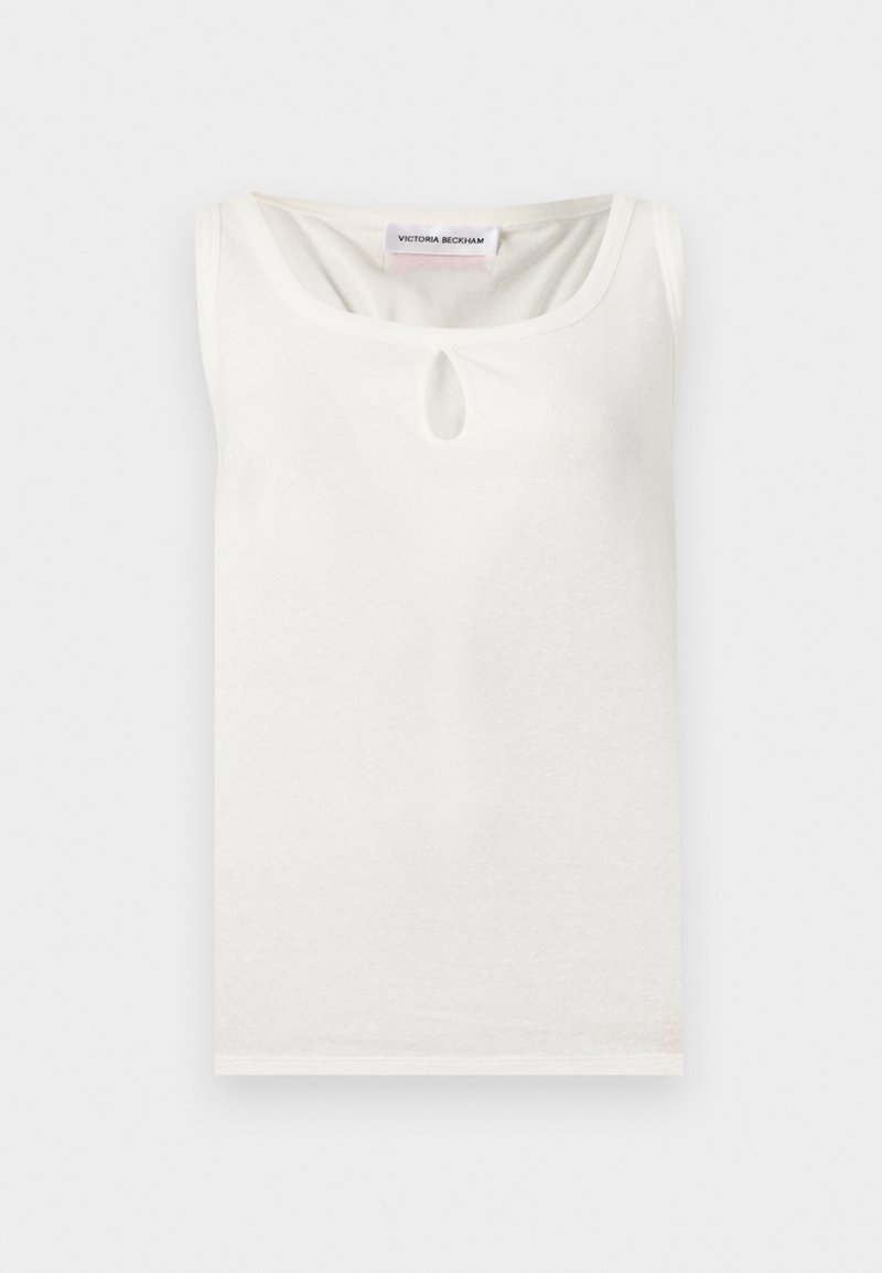 Victoria Beckham SPLIT TANK - Topper - white/hvit - Zalando.no